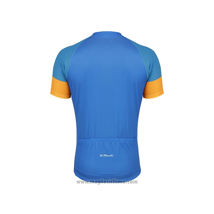 2021 Abbigliamento Ciclismo De Marchi Giallo Blu Manica Corta e Salopette
